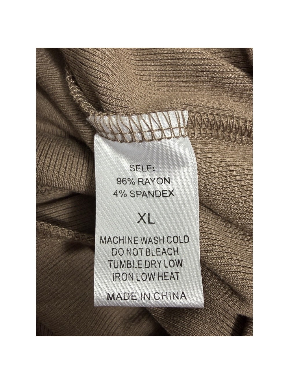 Foxy Kind Taupe Oversized Pocket Tunic Dress Xl Soft Ribbed Boho Lagenlook Nwt — image 4 of 8